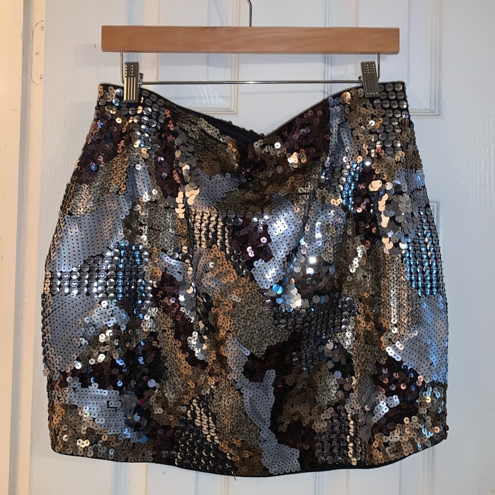 Short Sequin Skirt